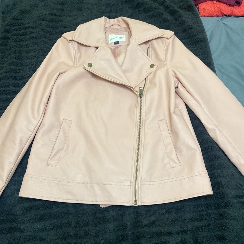 Pink leather jacket - Picture 3 of 4